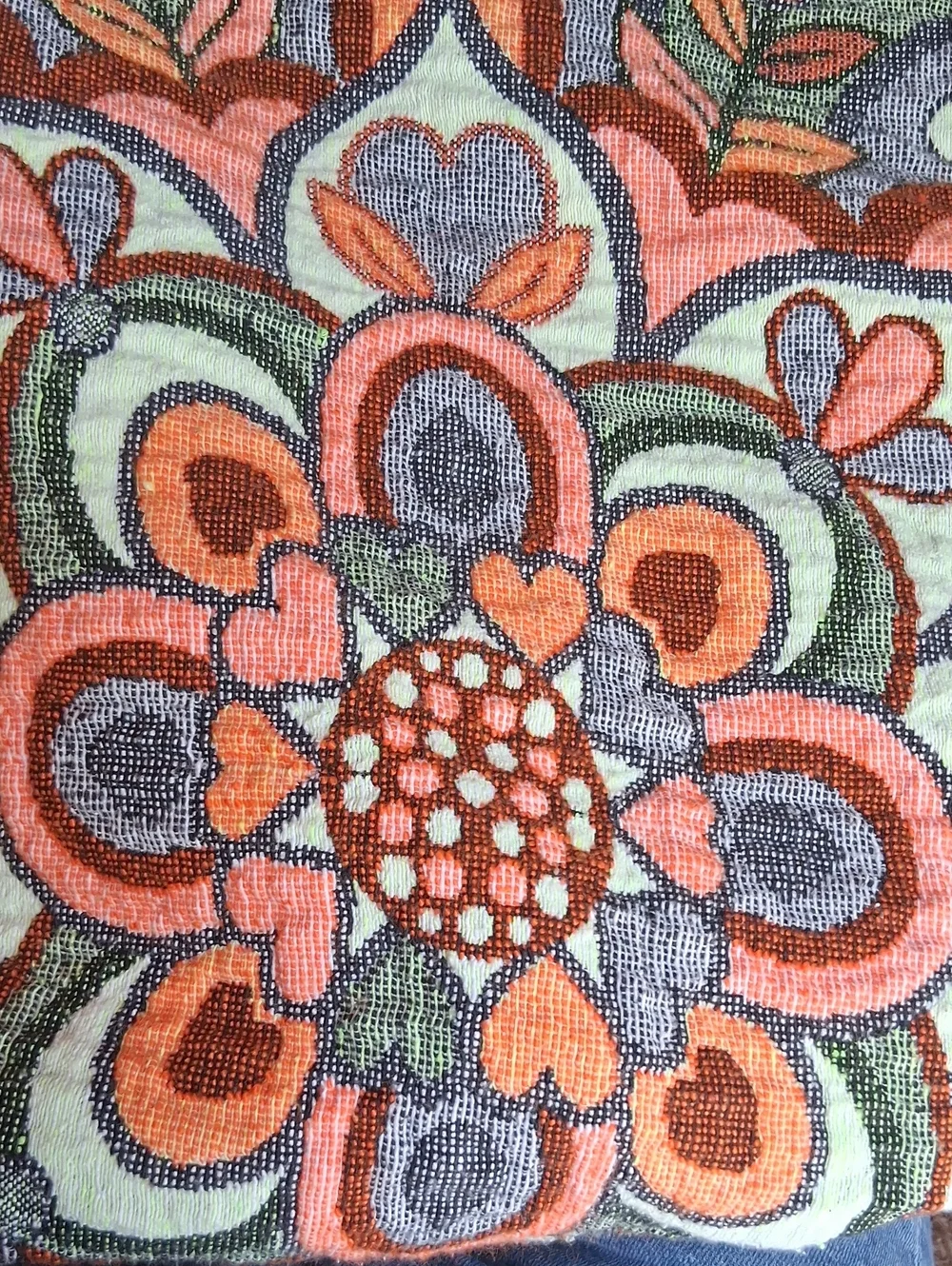 Bohemian Quilt Full / Queen Rust Orange